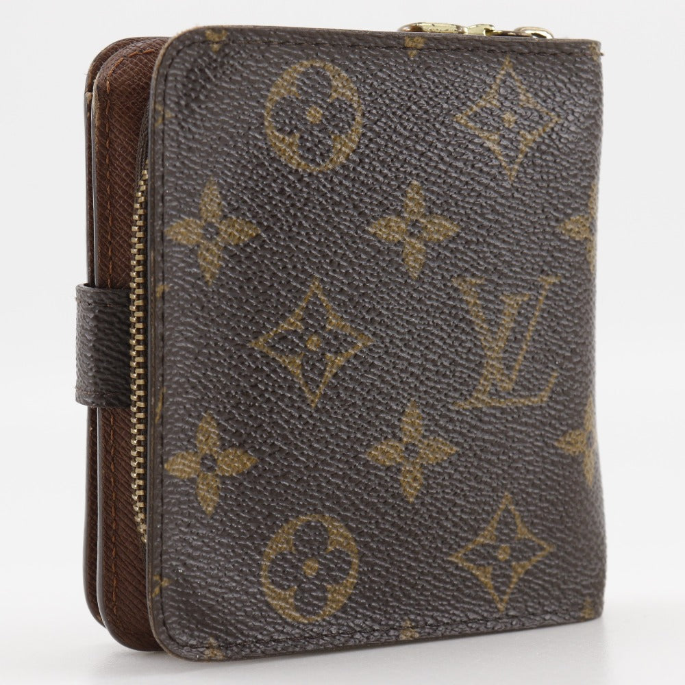 LOUIS VUITTON Bifold Wallet M61667 Monogram canvas Brown Compact zip