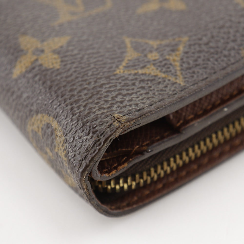 LOUIS VUITTON Bifold Wallet M61667 Monogram canvas Brown Compact zip