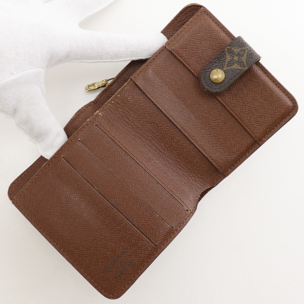 LOUIS VUITTON Bifold Wallet M61667 Monogram canvas Brown Compact zip
