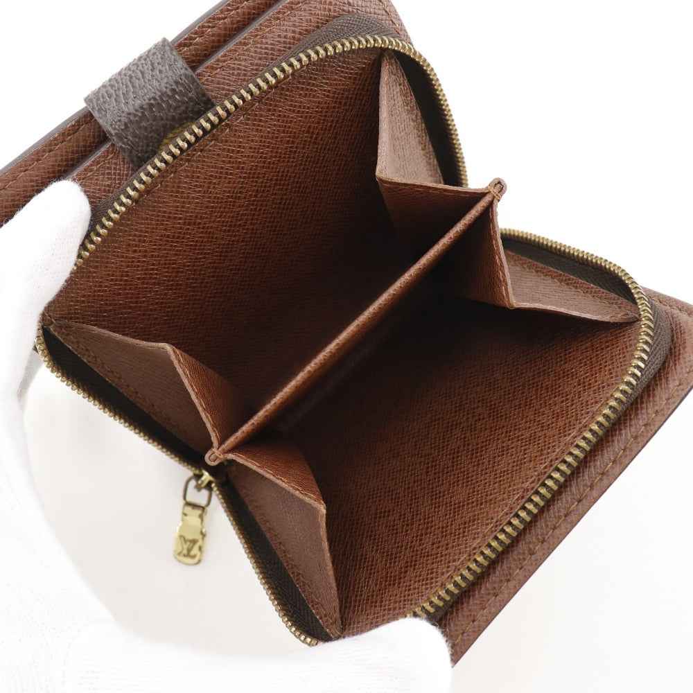LOUIS VUITTON Bifold Wallet M61667 Monogram canvas Brown Compact zip