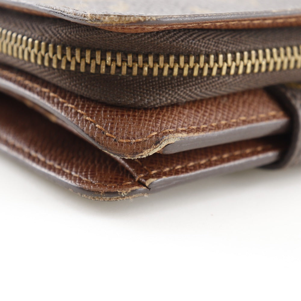 LOUIS VUITTON Bifold Wallet M61667 Monogram canvas Brown Compact zip