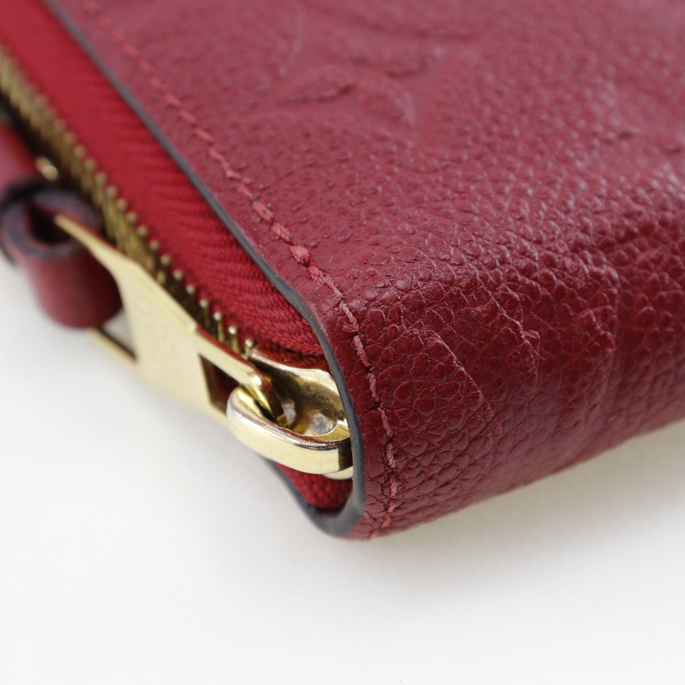 LOUIS VUITTON Long Wallet Purse M60737 Monogram Ann Platt Red Zippy wallet