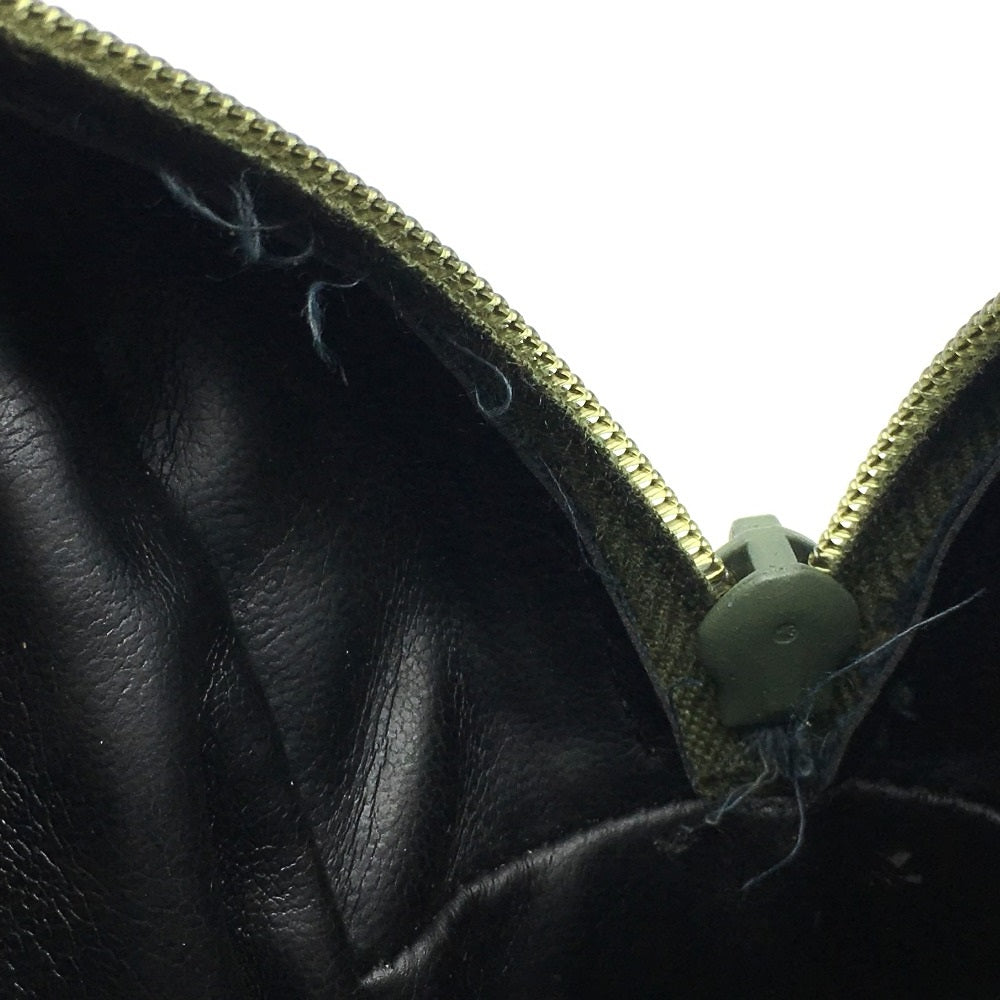 FENDI Shoulder Bag PVC / Leather Khaki x Brown type Zucchino ZuccaPattern logoPattern pochette Vintage old