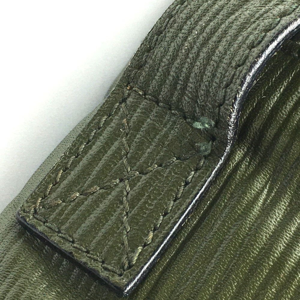 FENDI Shoulder Bag PVC / Leather Khaki x Brown type Zucchino ZuccaPattern logoPattern pochette Vintage old