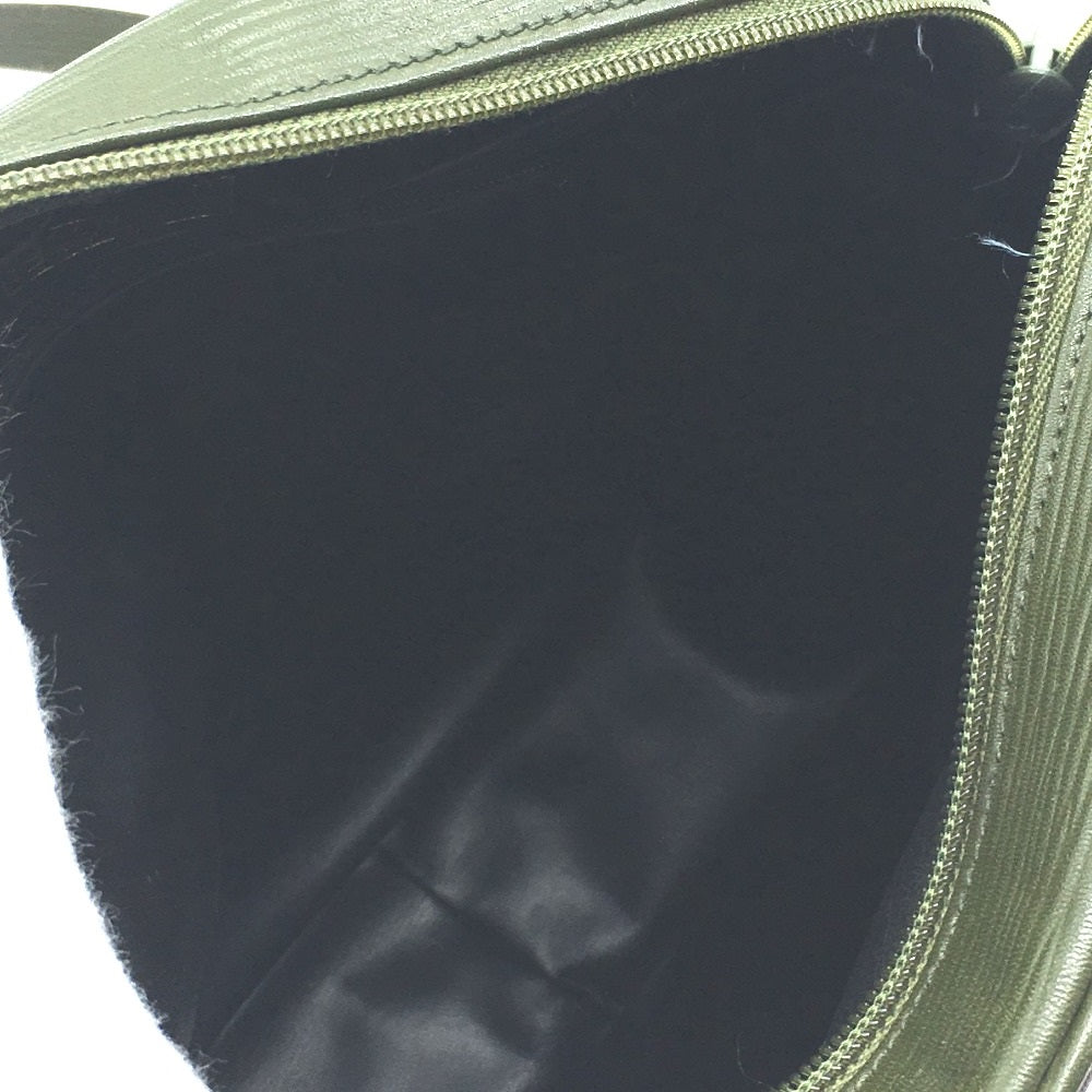 FENDI Shoulder Bag PVC / Leather Khaki x Brown type Zucchino ZuccaPattern logoPattern pochette Vintage old