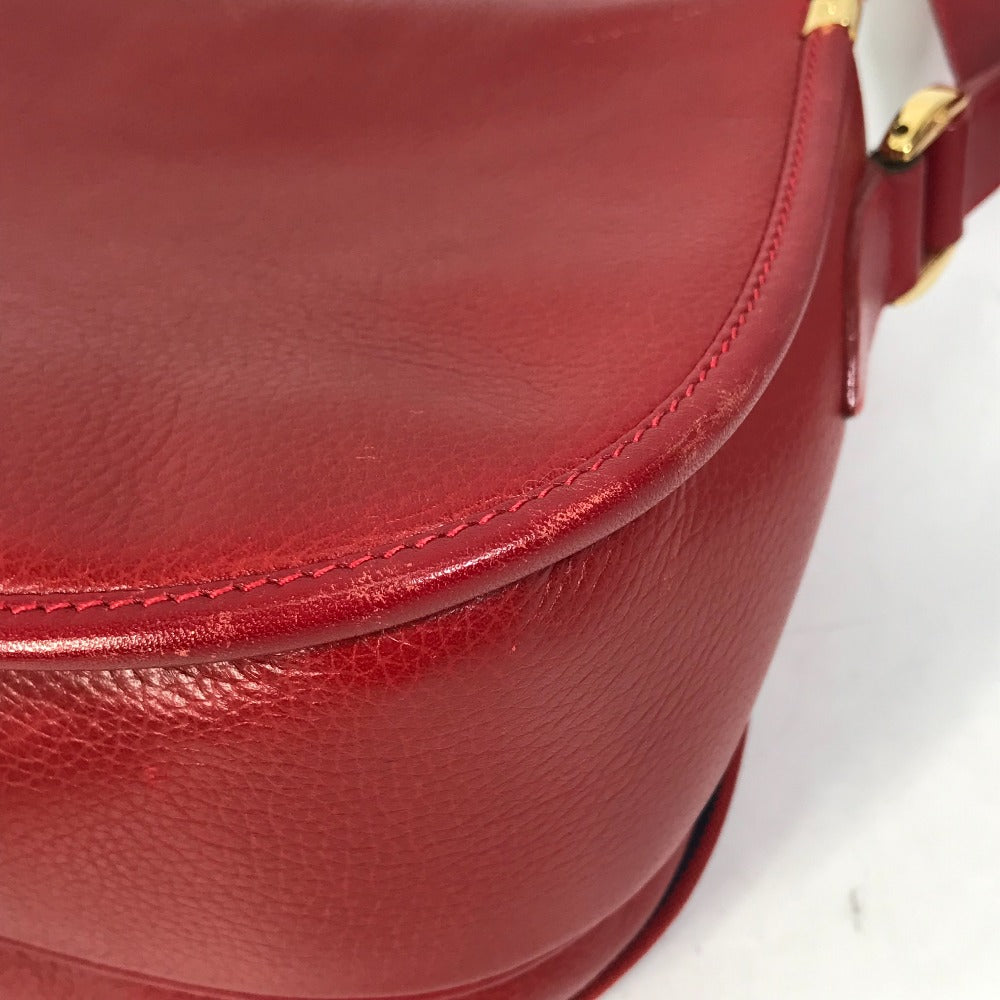 GUCCI Shoulder Bag 007.261.0107 leather Red Old Gucci Interlocking G