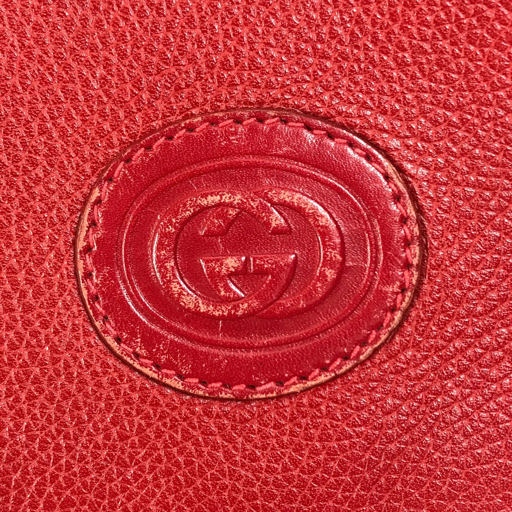 GUCCI Shoulder Bag 007.261.0107 leather Red Old Gucci Interlocking G