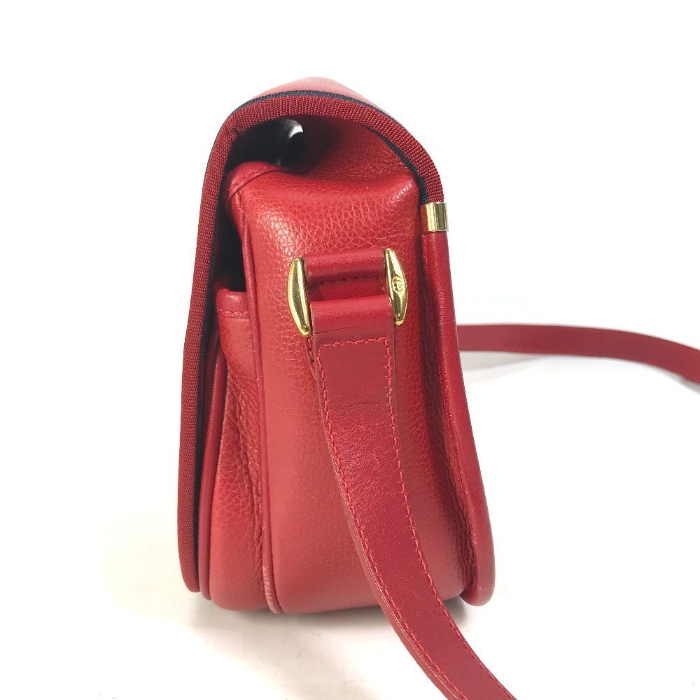 GUCCI Shoulder Bag 007.261.0107 leather Red Old Gucci Interlocking G