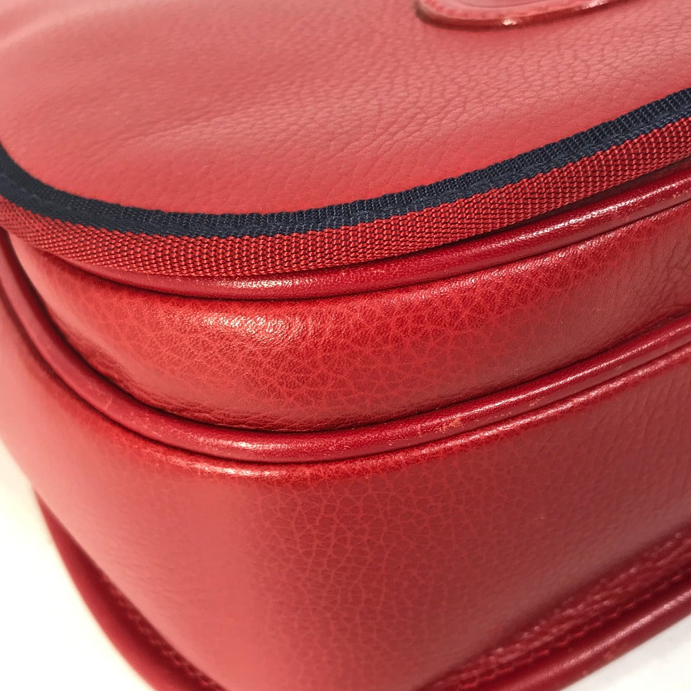 GUCCI Shoulder Bag 007.261.0107 leather Red Old Gucci Interlocking G