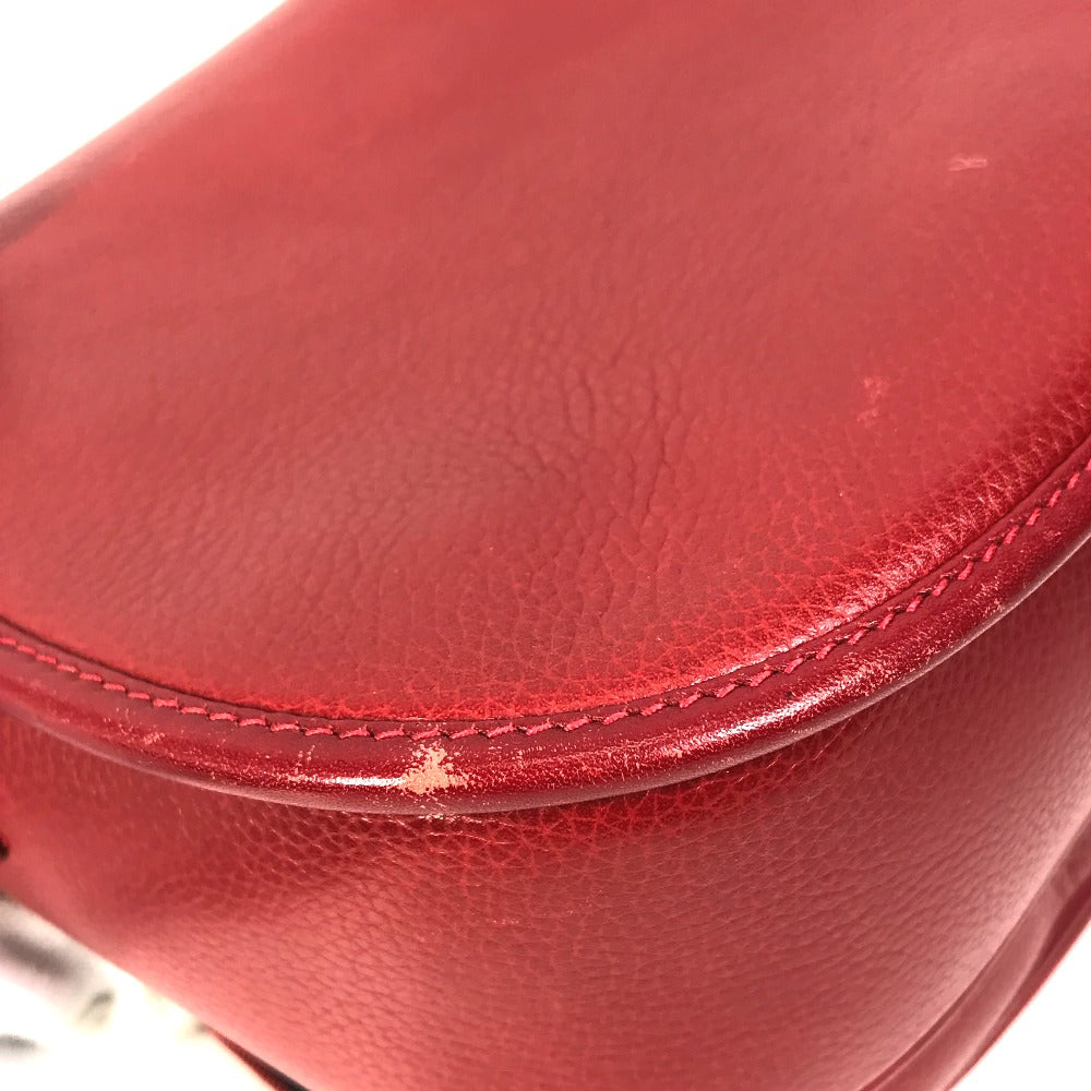 GUCCI Shoulder Bag 007.261.0107 leather Red Old Gucci Interlocking G
