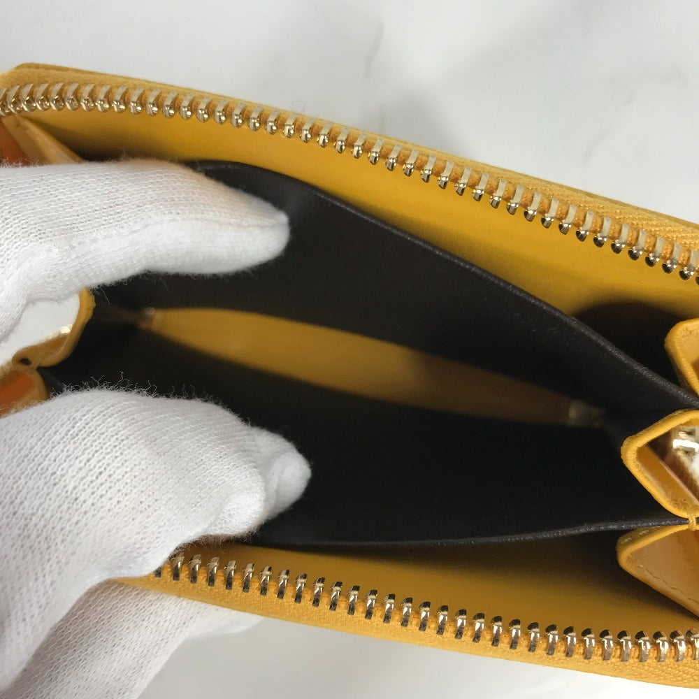 GUCCI Coin case 255452 enamel yellow Sima line Micro Guccisima