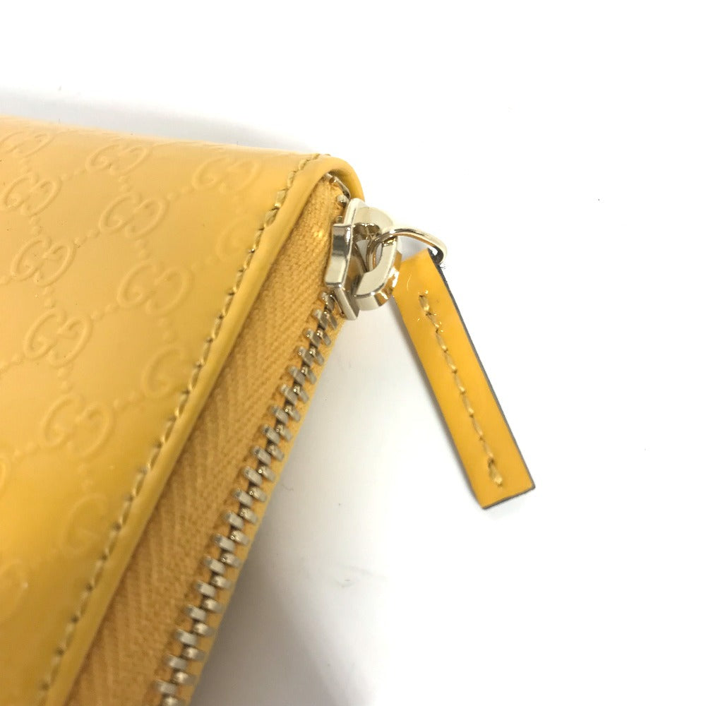 GUCCI Coin case 255452 enamel yellow Sima line Micro Guccisima