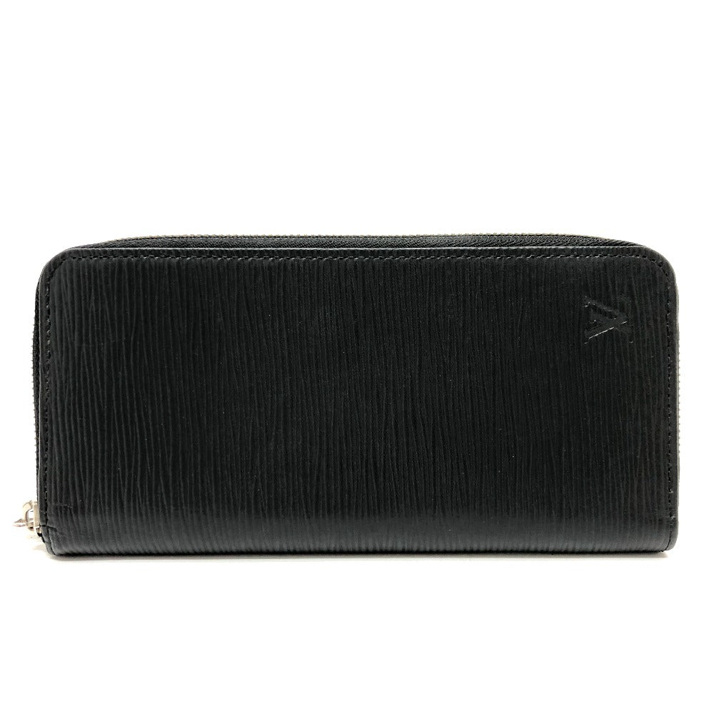 LOUIS VUITTON Long Wallet Purse M60965 Epi Leather black Epi Zippy Wallet Vertical mens Used Authentic