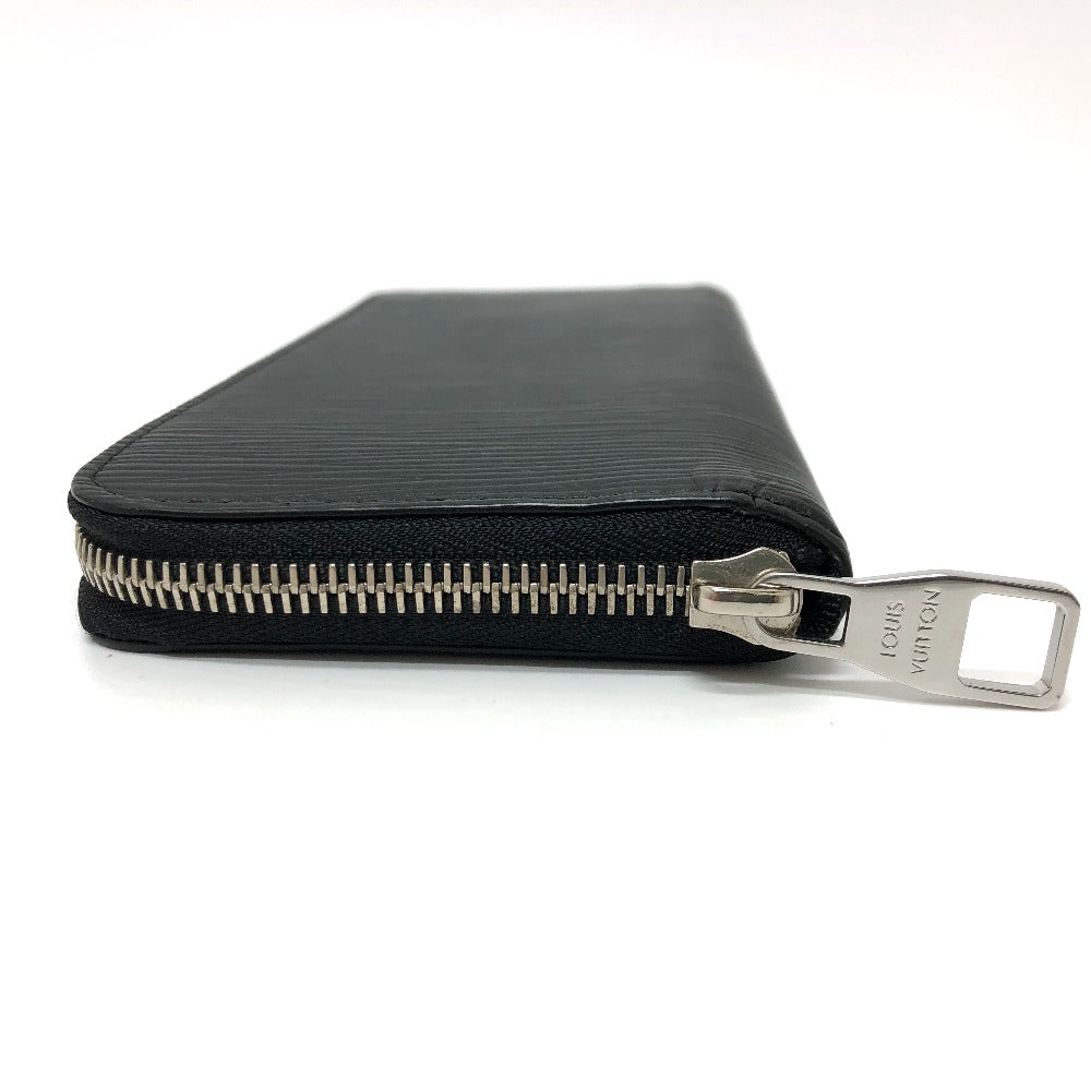 LOUIS VUITTON Long Wallet Purse M60965 Epi Leather black Epi Zippy Wallet Vertical mens Used Authentic