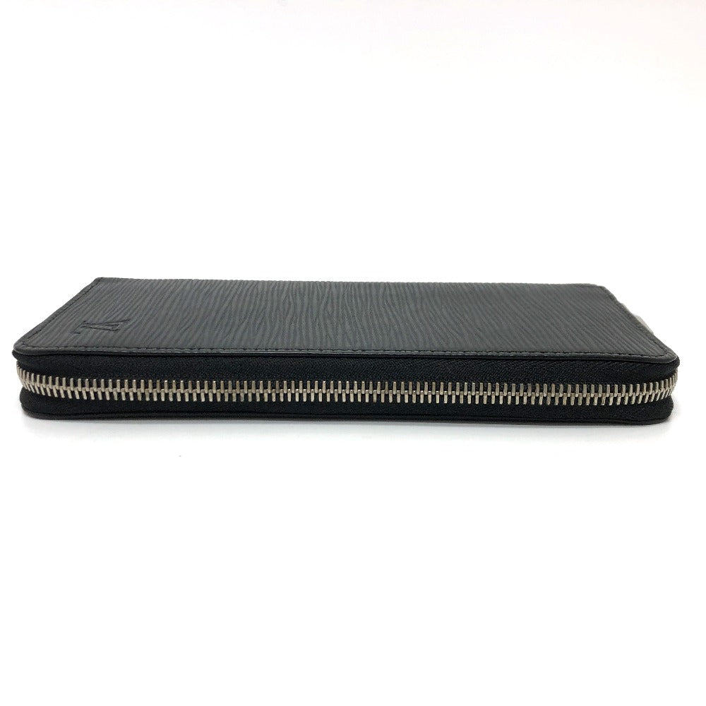 LOUIS VUITTON Long Wallet Purse M60965 Epi Leather black Epi Zippy Wallet Vertical mens Used Authentic