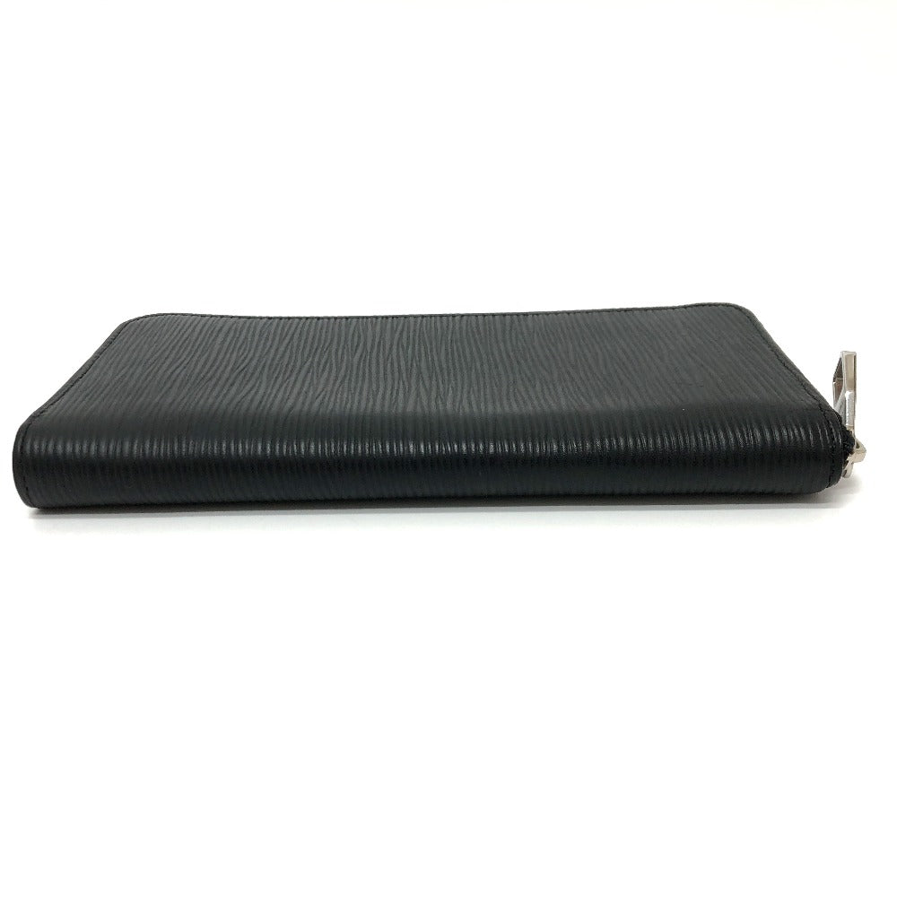 LOUIS VUITTON Long Wallet Purse M60965 Epi Leather black Epi Zippy Wallet Vertical mens Used Authentic