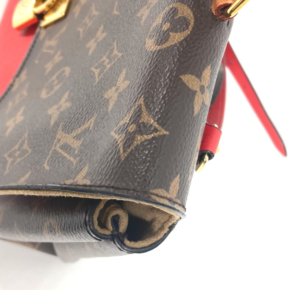 LOUIS VUITTON Handbag M44286 Monogram canvas, leather Red Monogram Marignan Women Used Authentic