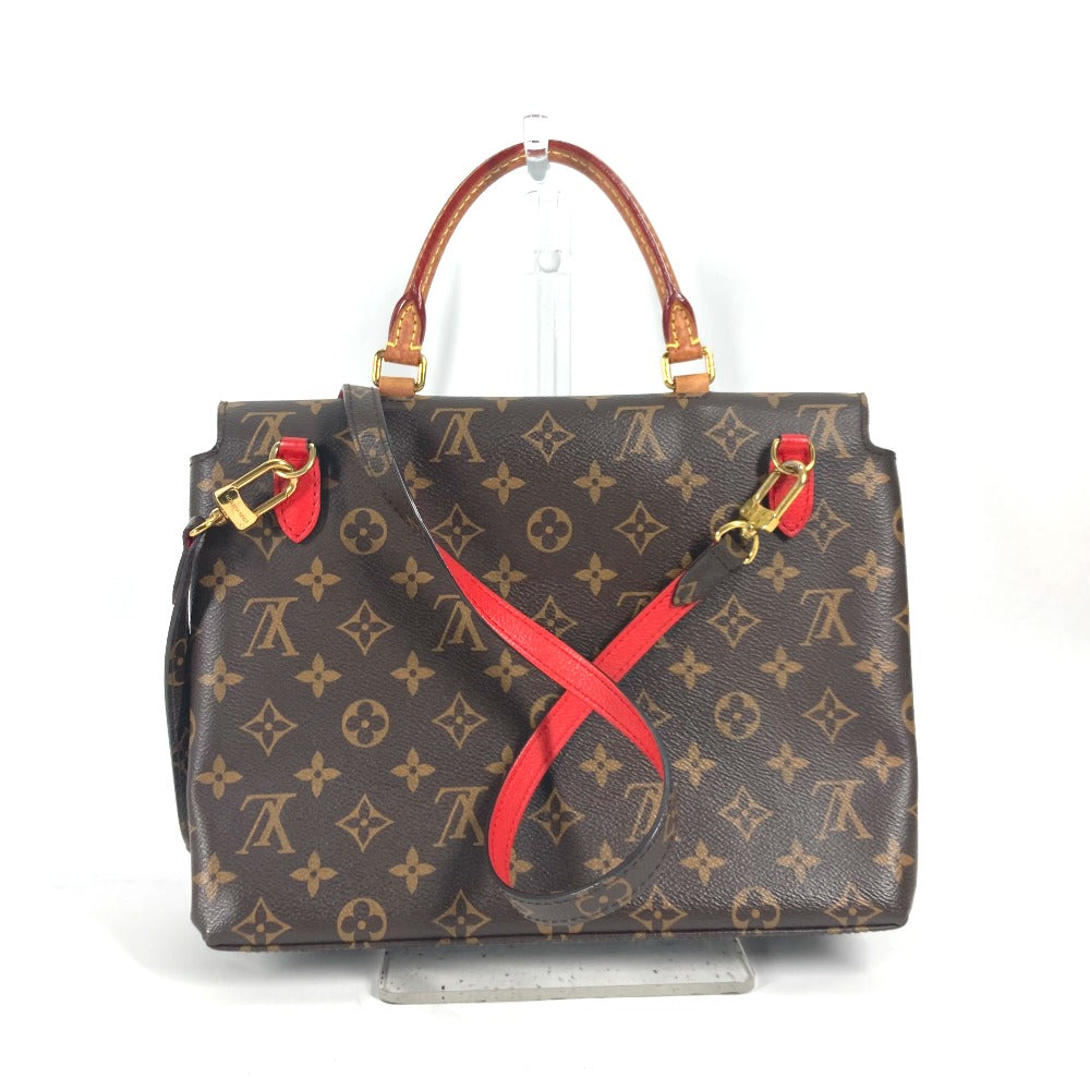LOUIS VUITTON Handbag M44286 Monogram canvas, leather Red Monogram Marignan Women Used Authentic