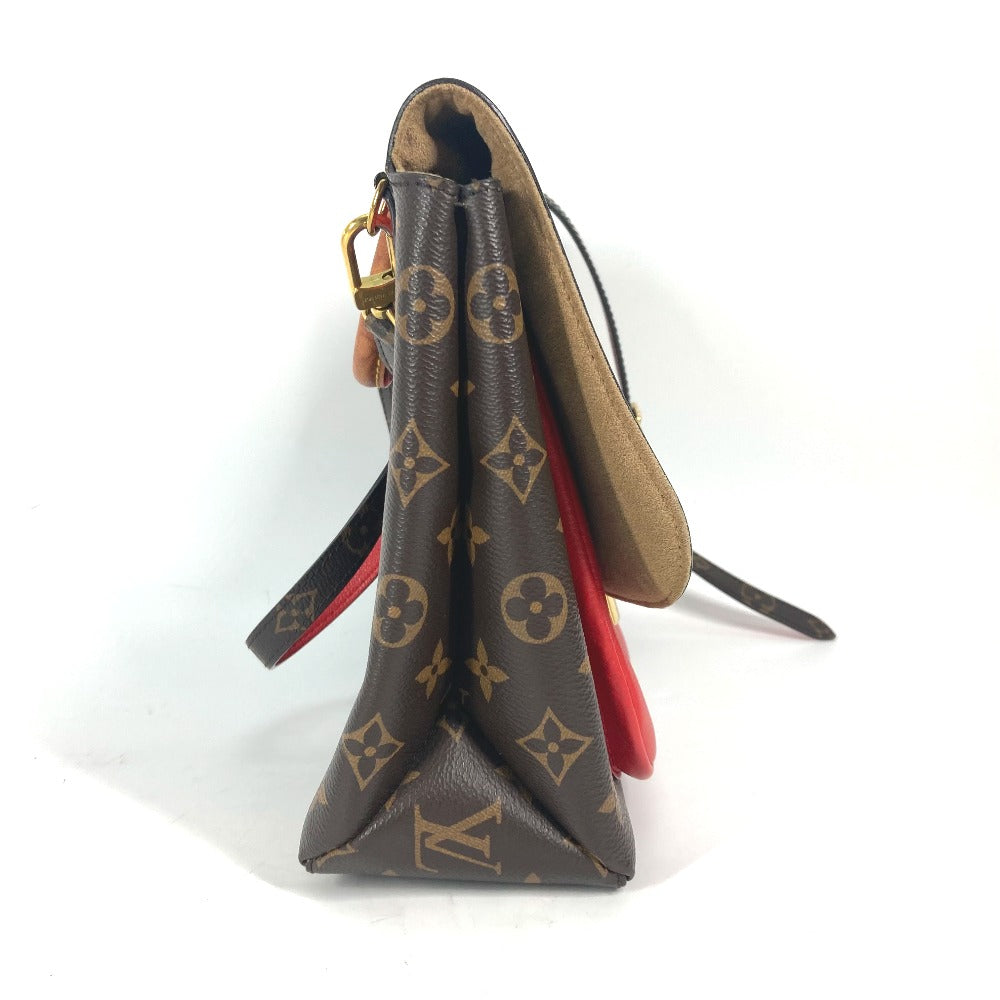 LOUIS VUITTON Handbag M44286 Monogram canvas, leather Red Monogram Marignan Women Used Authentic
