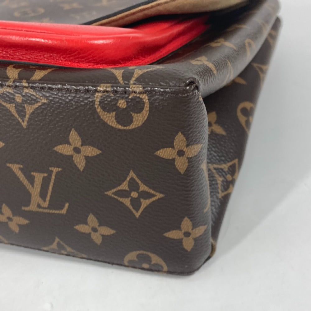 LOUIS VUITTON Handbag M44286 Monogram canvas, leather Red Monogram Marignan Women Used Authentic