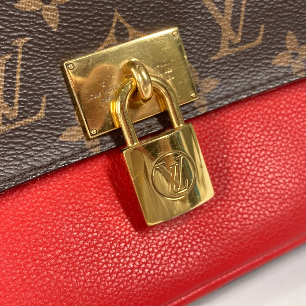LOUIS VUITTON Handbag M44286 Monogram canvas, leather Red Monogram Marignan Women Used Authentic