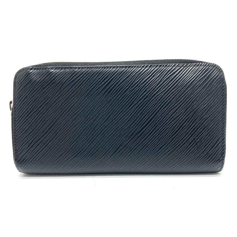 LOUIS VUITTON Long Wallet Purse M64838 Epi Leather black Epi Zippy wallet Women Used Authentic