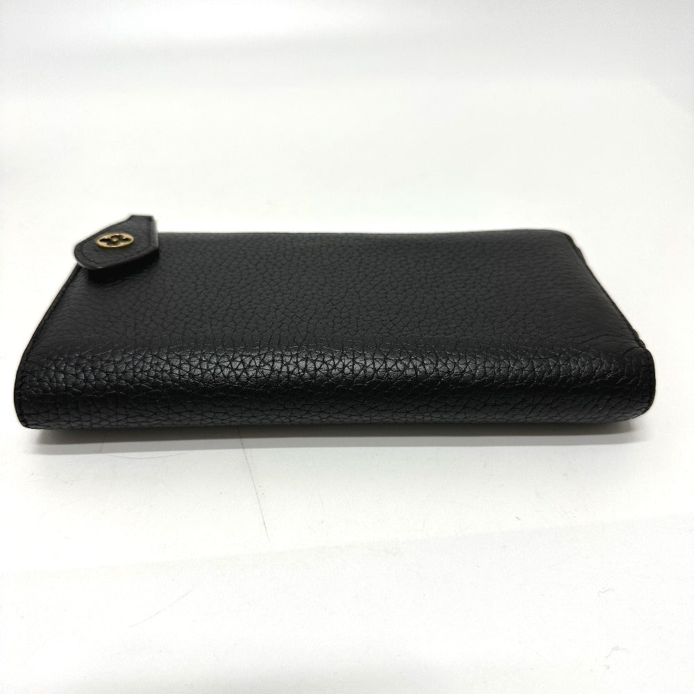 LOUIS VUITTON Long Wallet Purse M63102 Taurillon Clemence Leather black Portefeuille comet