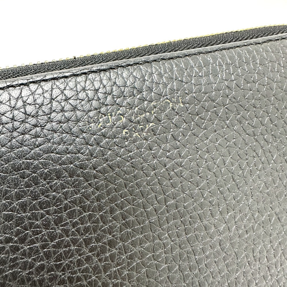 LOUIS VUITTON Long Wallet Purse M63102 Taurillon Clemence Leather black Portefeuille comet