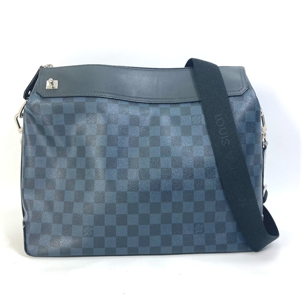 LOUIS VUITTON Shoulder Bag N41348 Damier Cobalt Canvas Navy Damier Cobalt Messenger Greenwich mens Used Authentic