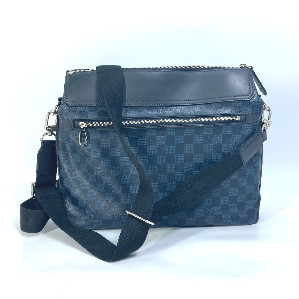 LOUIS VUITTON Shoulder Bag N41348 Damier Cobalt Canvas Navy Damier Cobalt Messenger Greenwich mens Used Authentic