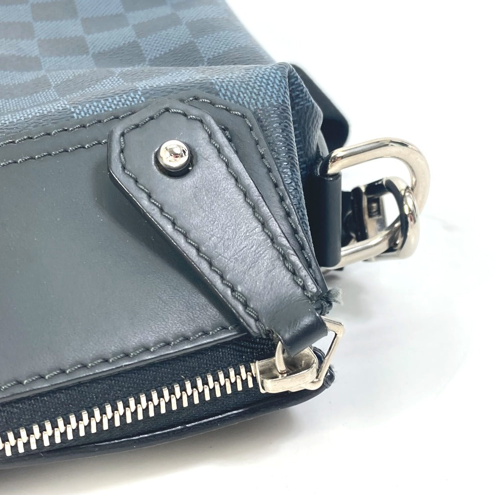LOUIS VUITTON Shoulder Bag N41348 Damier Cobalt Canvas Navy Damier Cobalt Messenger Greenwich mens Used Authentic