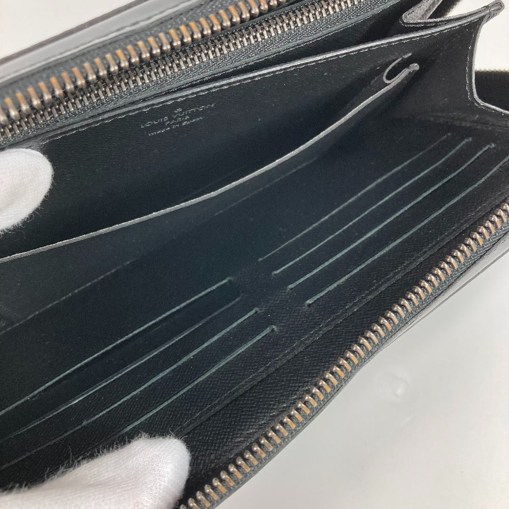 LOUIS VUITTON Long Wallet Purse M61698 Monogram Eclipse Canvas black Monogram Eclipse Zippy XL mens Used Authentic