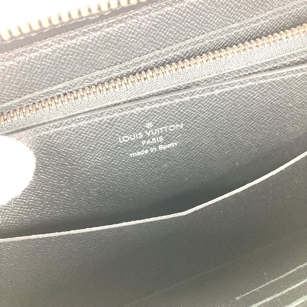 LOUIS VUITTON Long Wallet Purse M61698 Monogram Eclipse Canvas black Monogram Eclipse Zippy XL mens Used Authentic