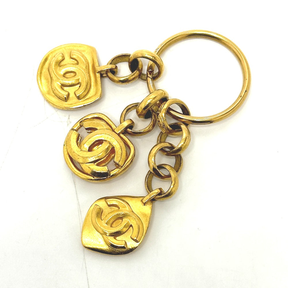 CHANEL charm Gold Plated gold COCO Mark vintage