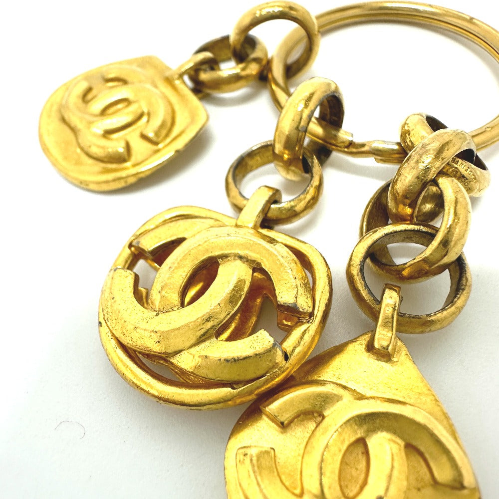 CHANEL charm Gold Plated gold COCO Mark vintage