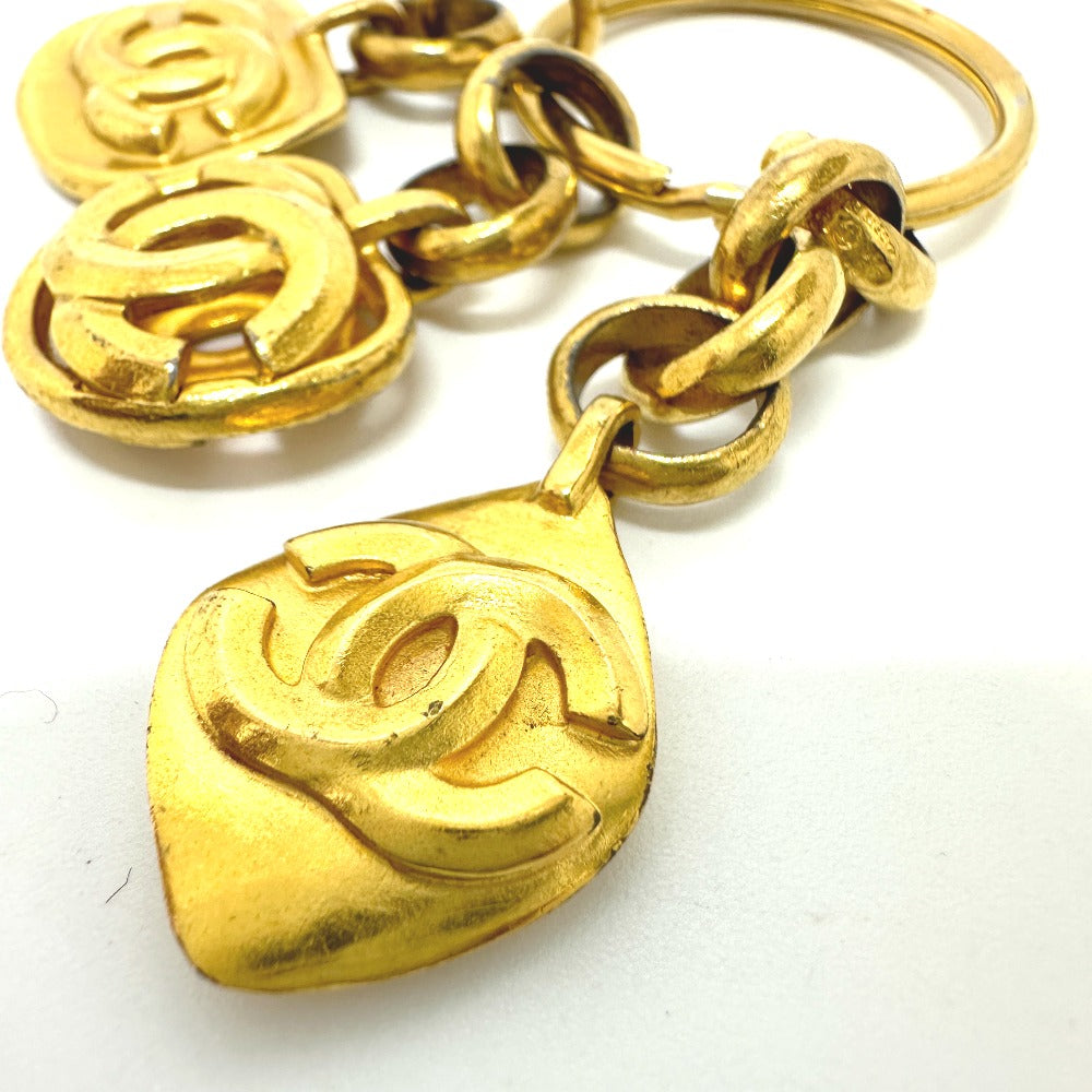 CHANEL charm Gold Plated gold COCO Mark vintage