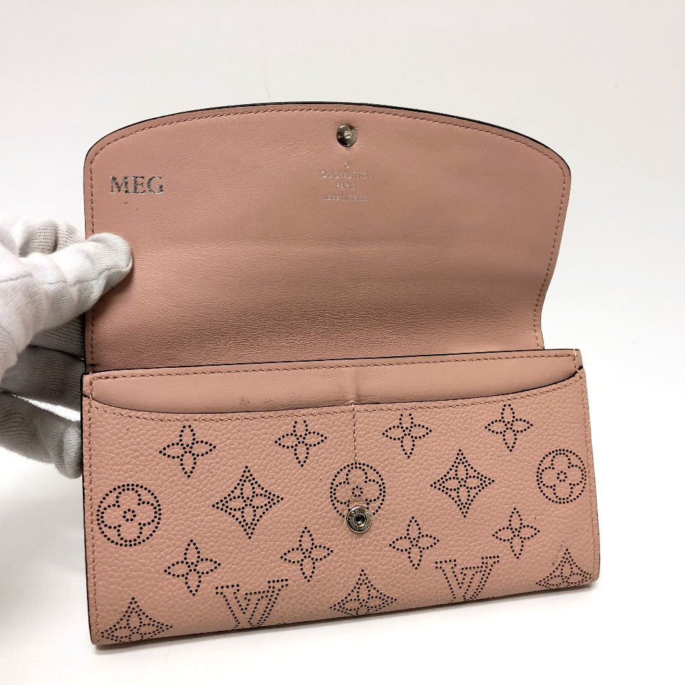LOUIS VUITTON Long Wallet Purse M60145 Monogram Mahina pink Monogram Mahina Portefeuille Iris