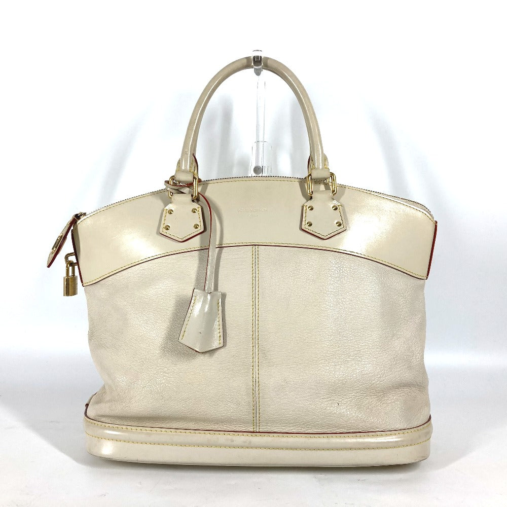 LOUIS VUITTON Handbag M91874 Suhari leather white Suhari LockitMM Women Used Authentic