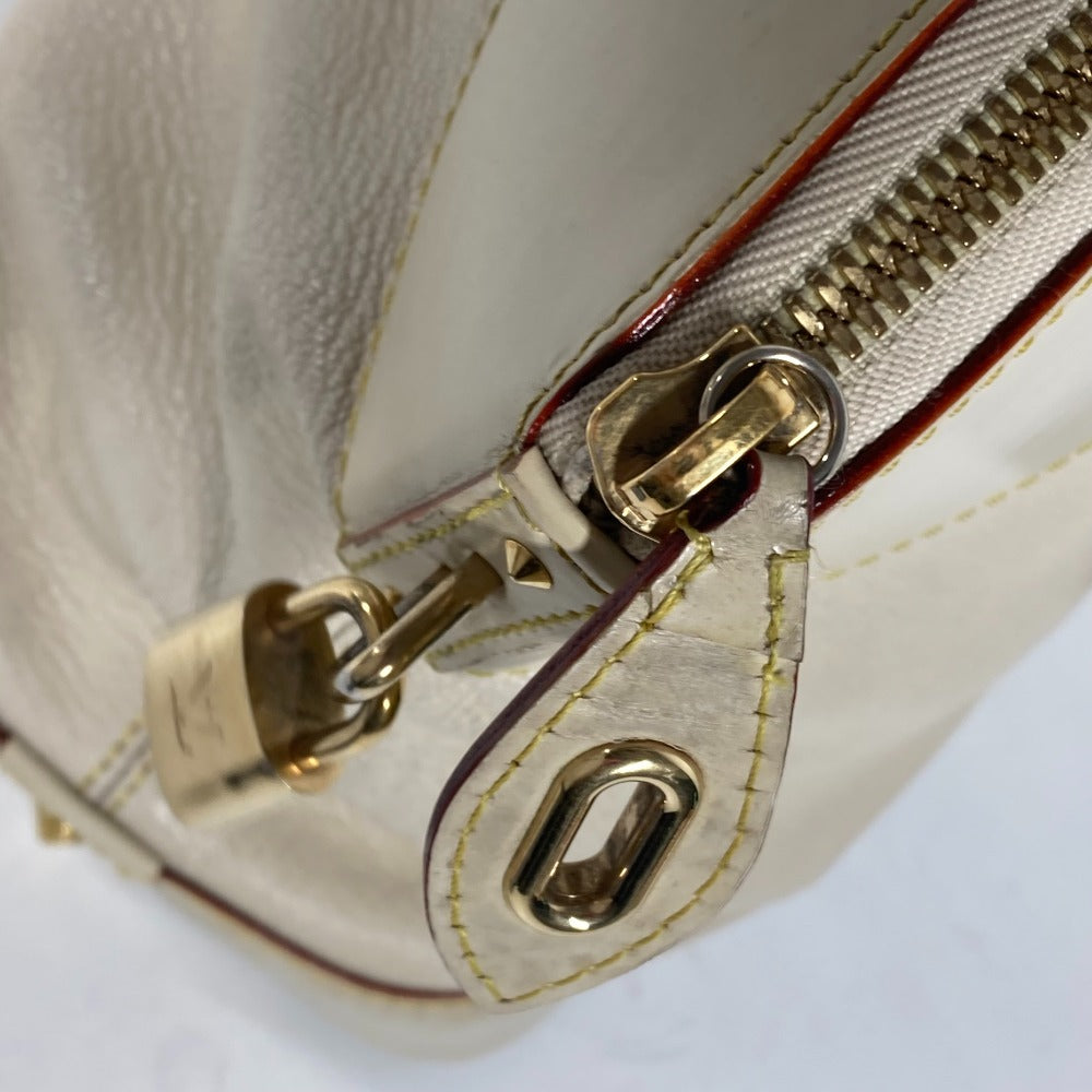 LOUIS VUITTON Handbag M91874 Suhari leather white Suhari LockitMM Women Used Authentic