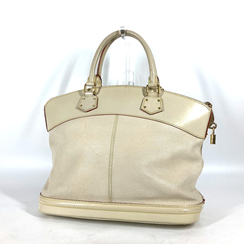 LOUIS VUITTON Handbag M91874 Suhari leather white Suhari LockitMM Women Used Authentic