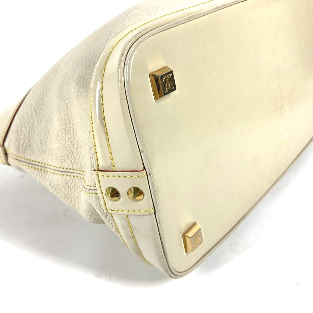 LOUIS VUITTON Handbag M91874 Suhari leather white Suhari LockitMM Women Used Authentic