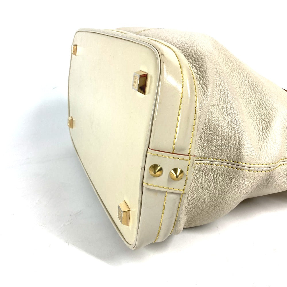 LOUIS VUITTON Handbag M91874 Suhari leather white Suhari LockitMM Women Used Authentic