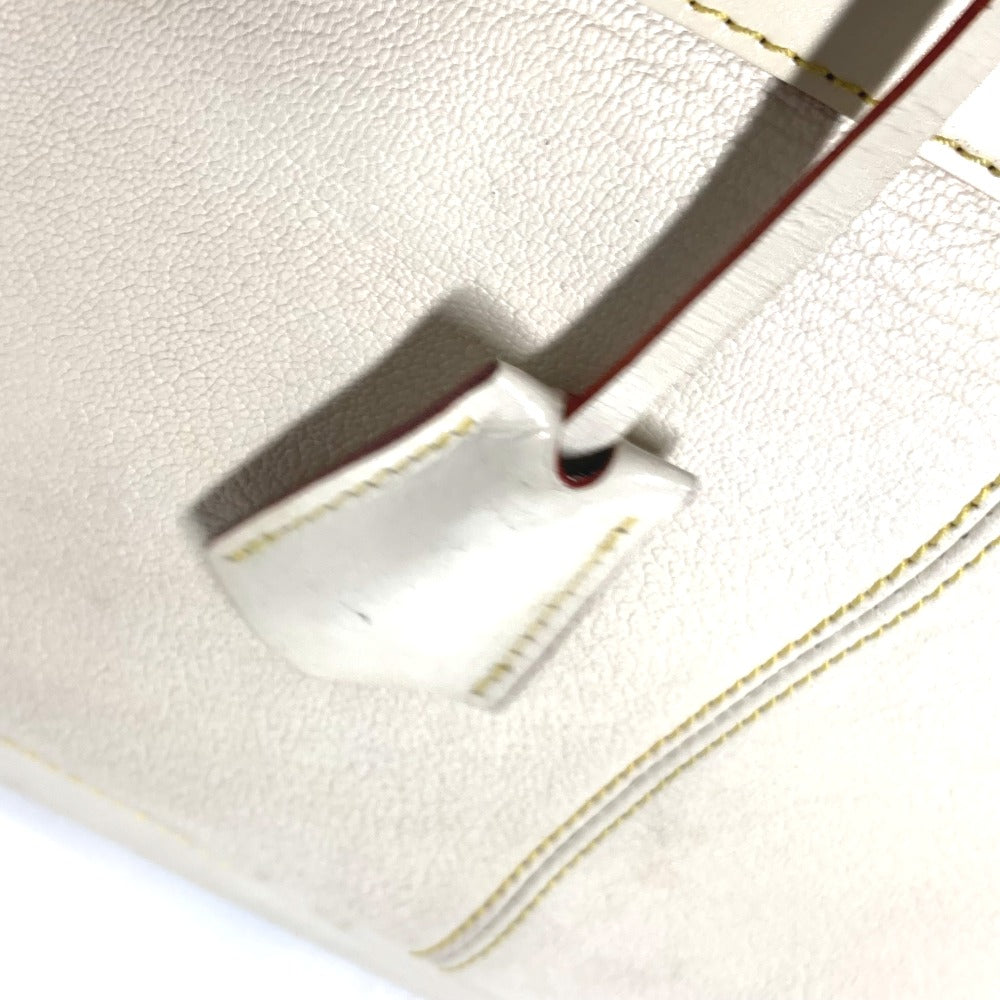 LOUIS VUITTON Handbag M91874 Suhari leather white Suhari LockitMM Women Used Authentic