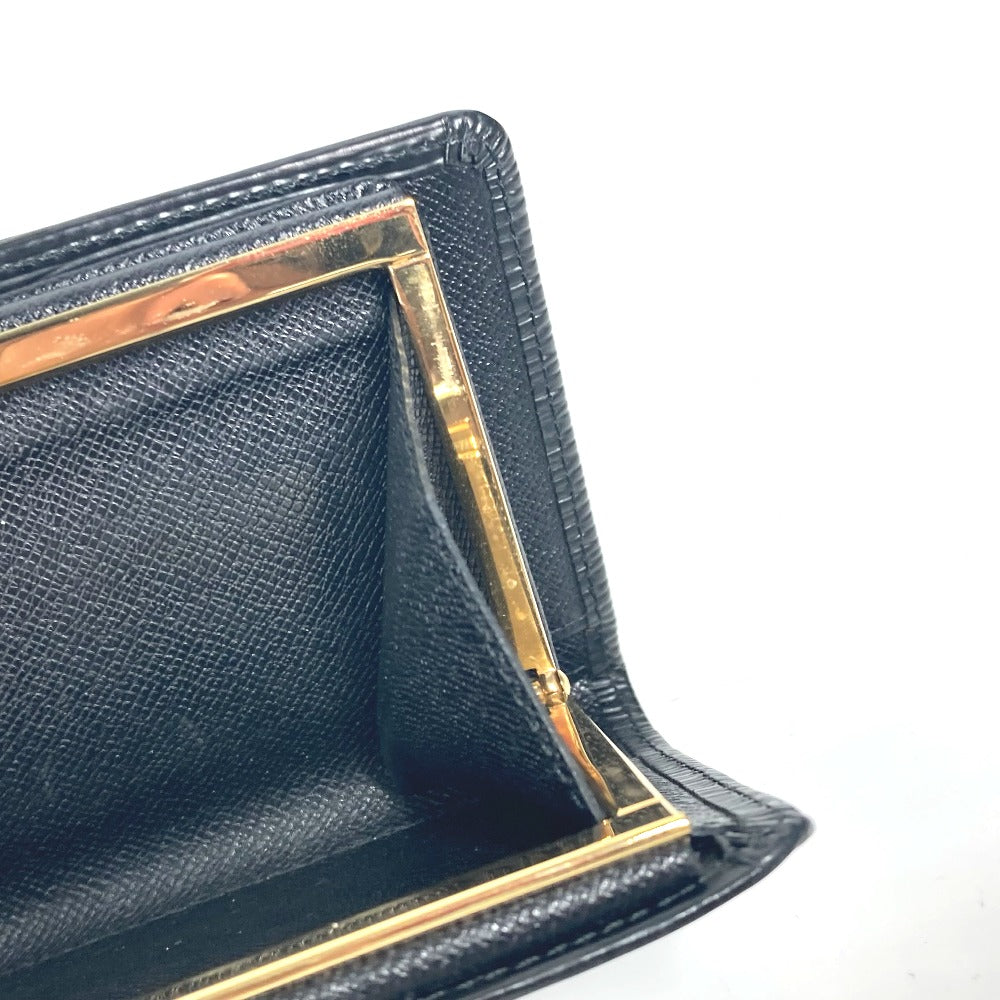 LOUIS VUITTON Long Wallet Purse M63252 Epi Leather black Epi Continental Vienova