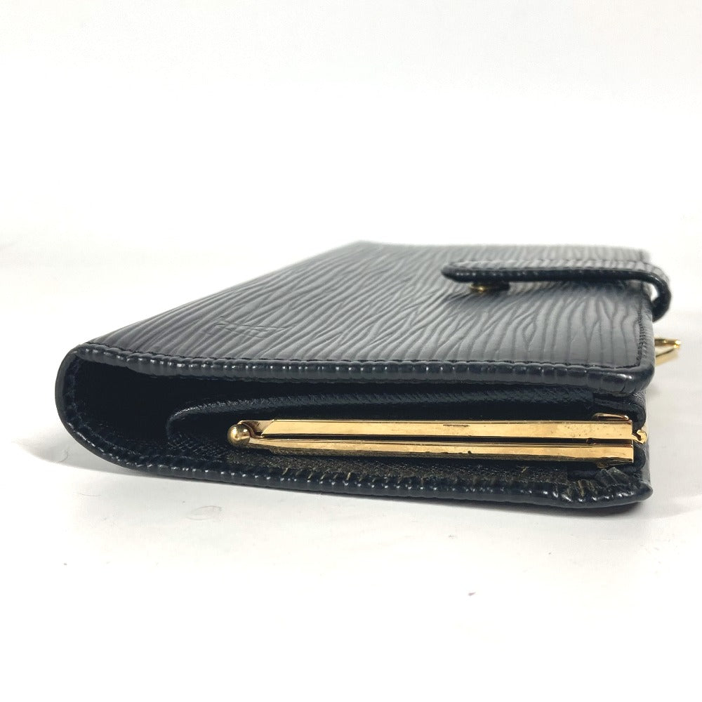 LOUIS VUITTON Long Wallet Purse M63252 Epi Leather black Epi Continental Vienova