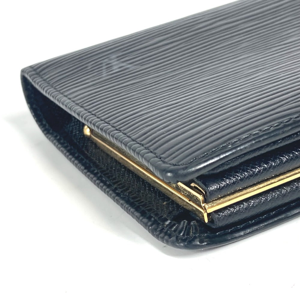 LOUIS VUITTON Long Wallet Purse M63252 Epi Leather black Epi Continental Vienova