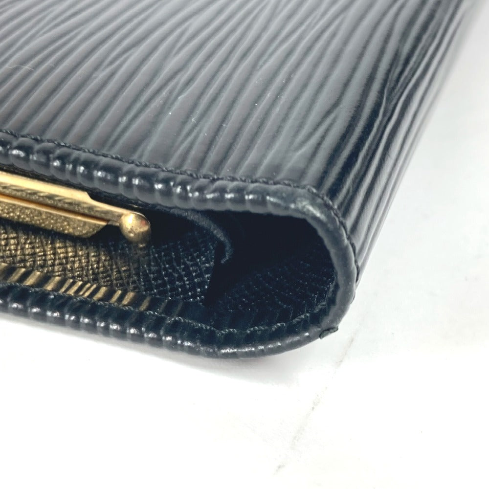 LOUIS VUITTON Long Wallet Purse M63252 Epi Leather black Epi Continental Vienova