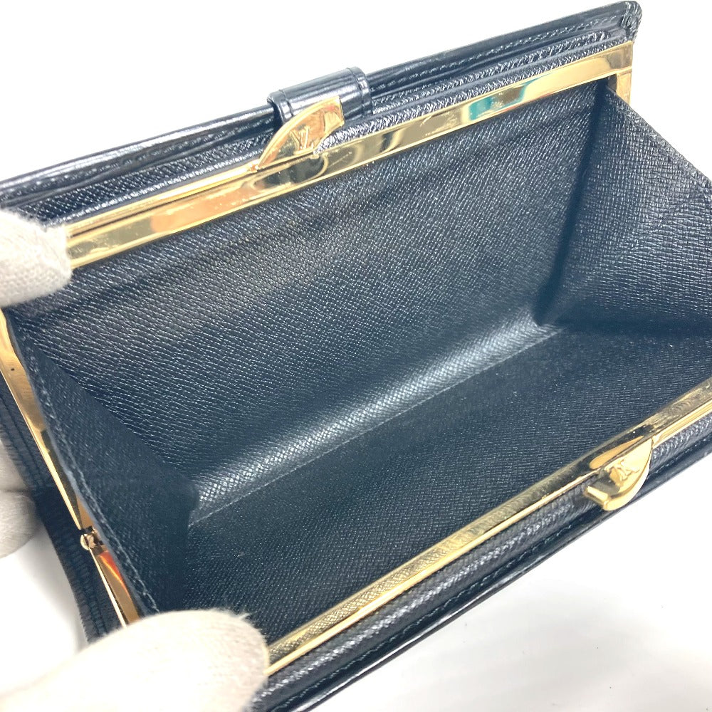 LOUIS VUITTON Long Wallet Purse M63252 Epi Leather black Epi Continental Vienova