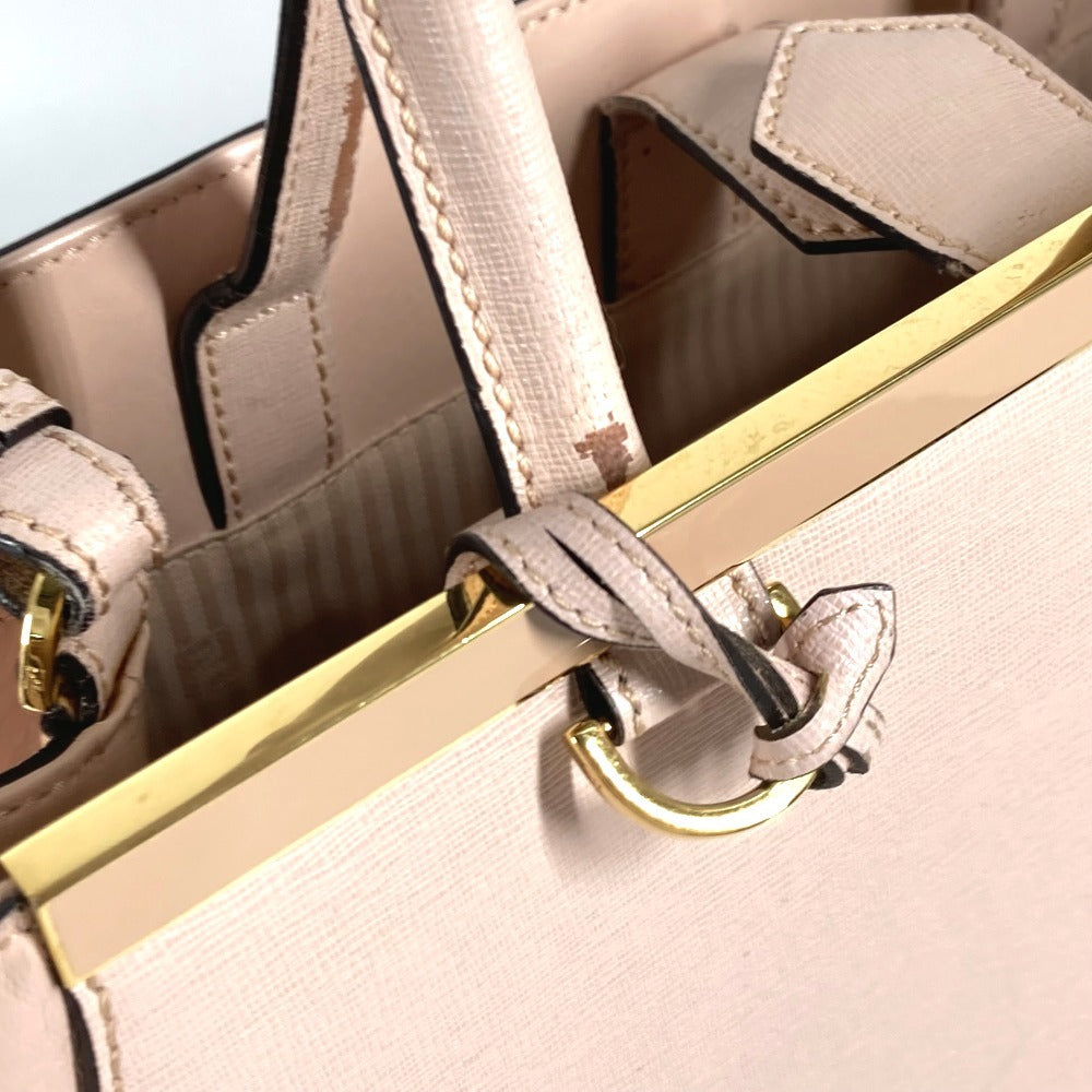 FENDI Shoulder Bag 8BH250 leather beige To joule
