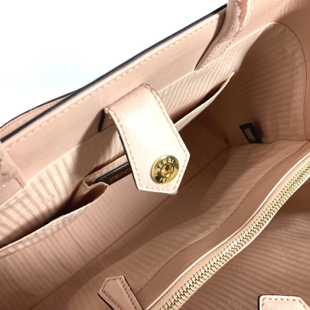 FENDI Shoulder Bag 8BH250 leather beige To joule